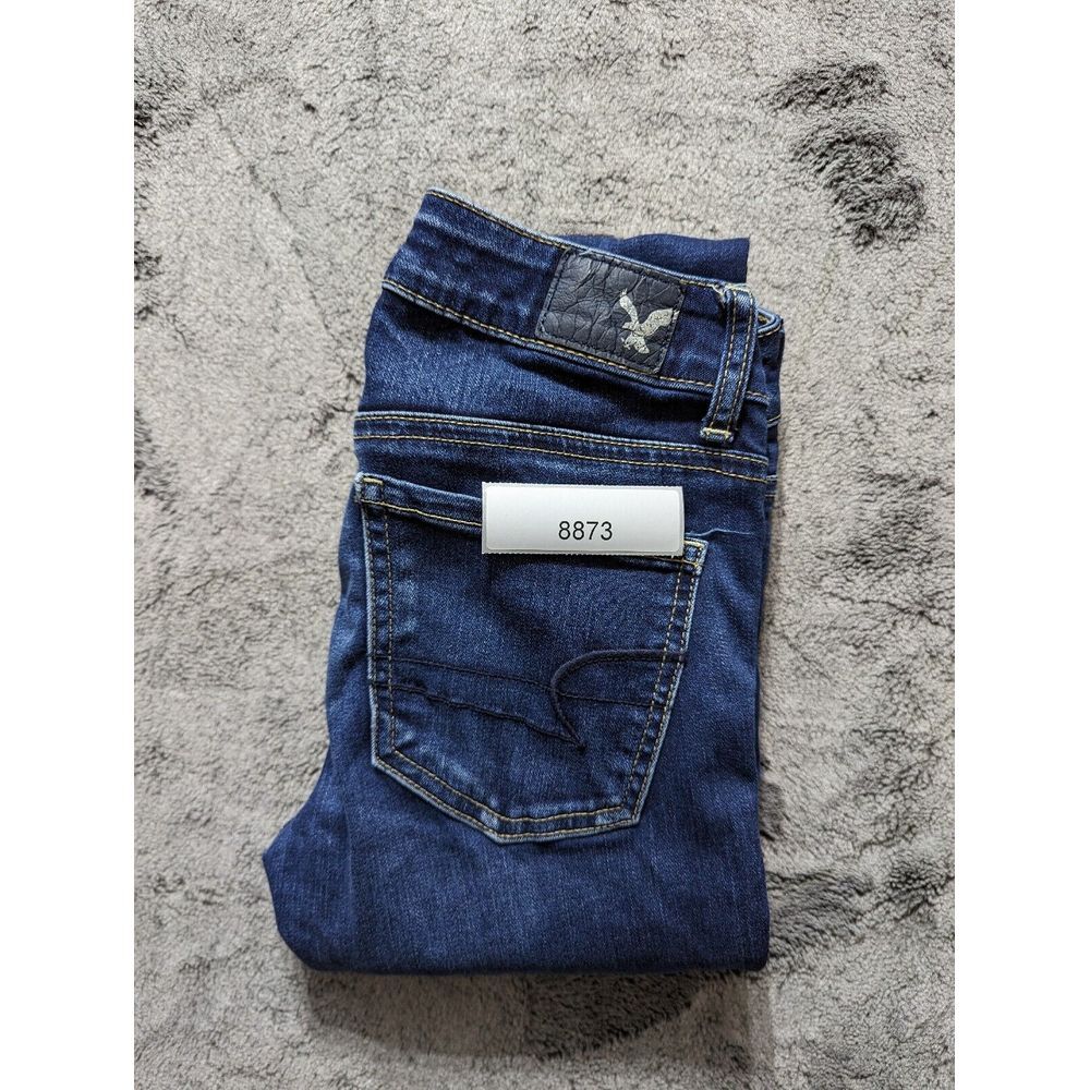 American Eagle Super Stretch Jegging Women's Size 0 Dark Wash - Picture 13 of 13